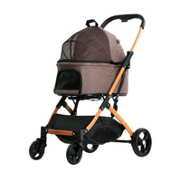 i.Pet Pet Stroller Dog Pram Large Cat Carrier Travel Foldable 4 Wheels Pushchair Double Pet Care Kings Warehouse 