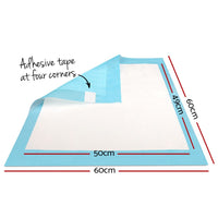 i.Pet Pet Training Pads 200pcs 60x60cm Puppy Dog Toilet Pee Indoor Super Absorbent Blue Pet Care Kings Warehouse 