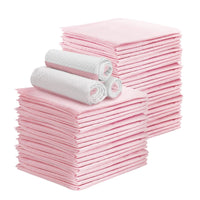 i.Pet Pet Training Pads 200pcs 60x60cm Puppy Dog Toilet Pee Indoor Super Absorbent Pink Pet Care Kings Warehouse 