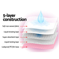 i.Pet Pet Training Pads 200pcs 60x60cm Puppy Dog Toilet Pee Indoor Super Absorbent Pink Pet Care Kings Warehouse 