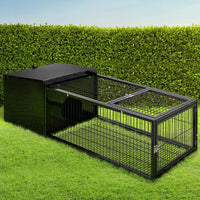 i.Pet Rabbit Cage 122x52cm Hutch Enclosure Carrier Metal Pet Care Kings Warehouse 