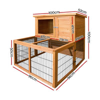 i.Pet Rabbit Hutch Wooden Pet Chicken Coop 100cm Tall End of Year Clearance Sale Kings Warehouse 