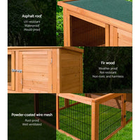 i.Pet Rabbit Hutch Wooden Pet Chicken Coop 100cm Tall End of Year Clearance Sale Kings Warehouse 