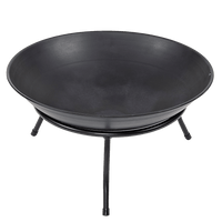 Iron Fire Bowl Traditional Log Fire Pit Outdoor Heating Camp Site Barbecue Home & Garden Kings Warehouse 
