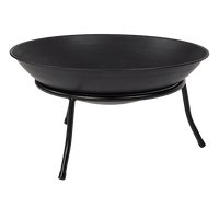 Iron Fire Bowl Traditional Log Fire Pit Outdoor Heating Camp Site Barbecue Home & Garden Kings Warehouse 