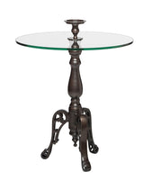 Iron Round Glass Coffee Table with Detachable Candle Holder Home & Garden Kings Warehouse 