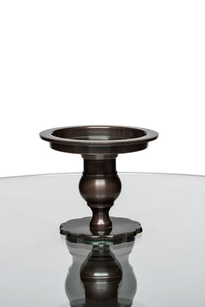 Iron Round Glass Coffee Table with Detachable Candle Holder Home & Garden Kings Warehouse 