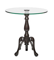 Iron Round Glass Coffee Table with Detachable Candle Holder Home & Garden Kings Warehouse 