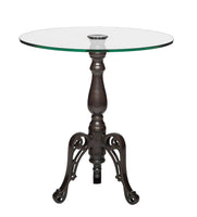 Iron Round Glass Coffee Table with Detachable Candle Holder Kings Warehouse 