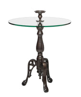 Iron Round Glass Coffee Table with Detachable Candle Holder Kings Warehouse 