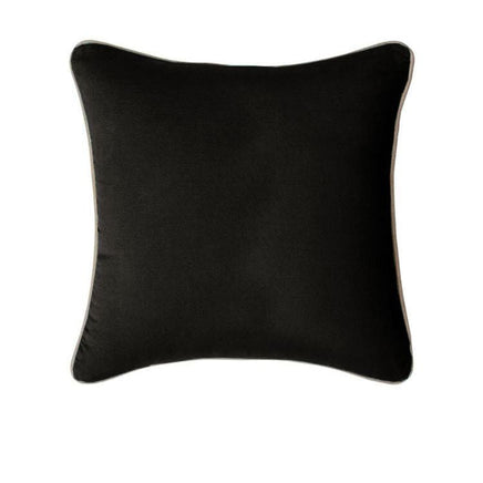 J Elliot Home Gabriel 100% Cotton Cushion Cover 60 x 60 cm Black Home & Garden Kings Warehouse 