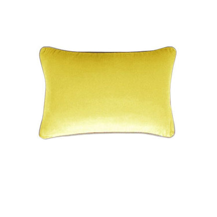 J Elliot Home Gabriel 100% Cotton Oblong Cushion Cover 33 x 48 cm Yellow Home & Garden Kings Warehouse 
