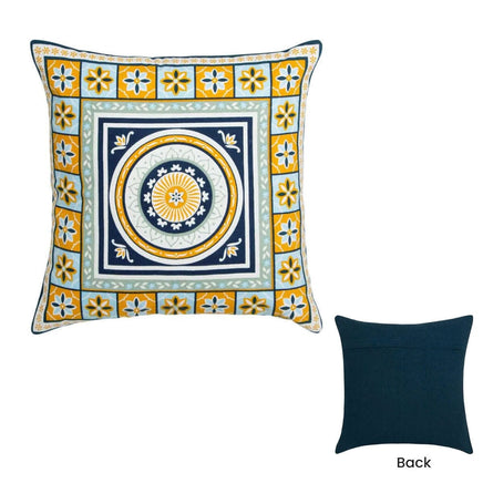 J Elliot Home Kasbah Luxury Filled Cushion 50 x 50cm Blue Home & Garden Kings Warehouse 