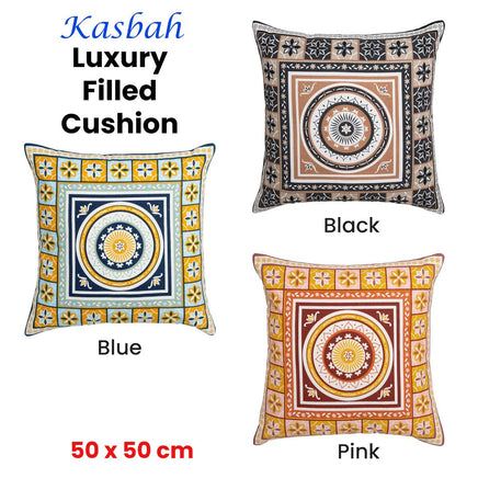 J Elliot Home Kasbah Luxury Filled Cushion 50 x 50cm Pink Home & Garden Kings Warehouse 