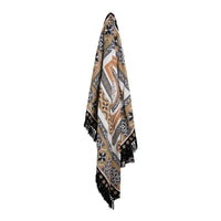 J Elliot Home Kasbah Luxury Fringe Throw 130 x 160cm Black Home & Garden Kings Warehouse 