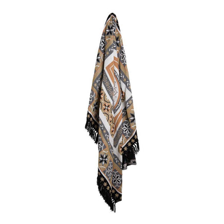 J Elliot Home Kasbah Luxury Fringe Throw 130 x 160cm Black Home & Garden Kings Warehouse 