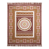 J Elliot Home Kasbah Luxury Fringe Throw 130 x 160cm Pink Home & Garden Kings Warehouse 