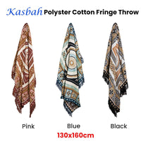 J Elliot Home Kasbah Luxury Fringe Throw 130 x 160cm Pink Home & Garden Kings Warehouse 