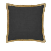 J Elliot Home Mornington Linen Cushion Cover 50 x 50 cm Charcoal Home & Garden Kings Warehouse 