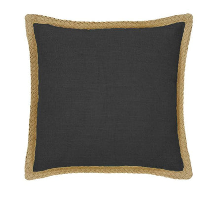 J Elliot Home Mornington Linen Cushion Cover 50 x 50 cm Charcoal Home & Garden Kings Warehouse 