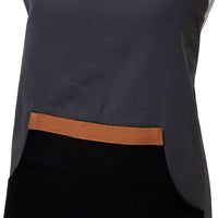 J Elliot Home Selby Cotton Apron 83 x 68 cm Charcoal & Black Home & Garden Kings Warehouse 