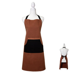J Elliot Home Selby Cotton Apron 83 x 68 cm Ginger & Black Home & Garden Kings Warehouse 