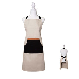 J Elliot Home Selby Cotton Apron 83 x 68 cm Sandstone & Black Home & Garden Kings Warehouse 