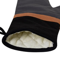 J Elliot Home Selby Cotton Oven Mitt 34 x 15 cm Charcoal & Black Home & Garden Kings Warehouse 