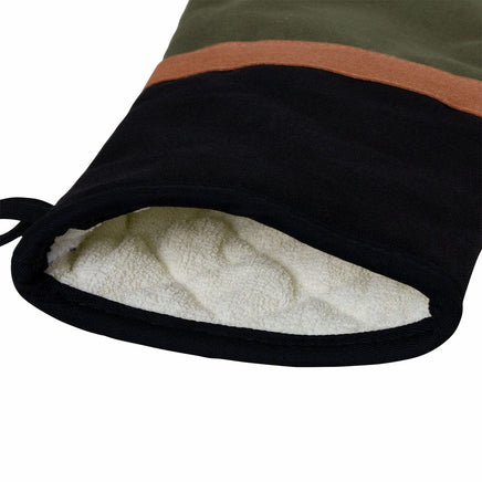 J Elliot Home Selby Cotton Oven Mitt 34 x 15 cm Olive & Black Home & Garden Kings Warehouse 