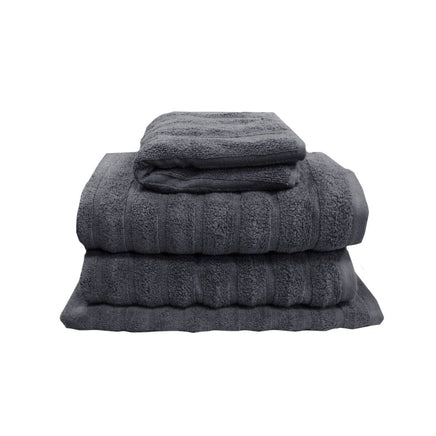 J Elliot Home Set of 4 George Collective Cotton Bath Towel Set Ash Home & Garden Kings Warehouse 