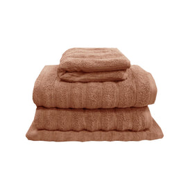 J Elliot Home Set of 4 George Collective Cotton Bath Towel Set Terracota Home & Garden Kings Warehouse 