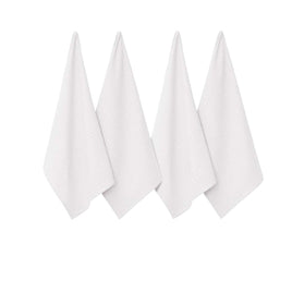 J Elliot Home Waffle Set of 4 Cotton Tea Towels 50 x 70 cm White Home & Garden Kings Warehouse 