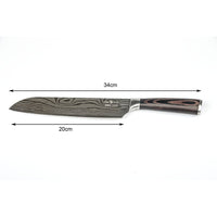 Japanese Chef Knife - Pro Kitchen Knife 34cm Chef's Knives High Carbon German Stainless Steel Sharp Knife Kings Warehouse 