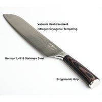 Japanese Chef Knife - Pro Kitchen Knife 34cm Chef's Knives High Carbon German Stainless Steel Sharp Knife Kings Warehouse 