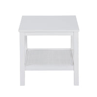 Jasmine Coffee Side Table Laptop Desk Bedside Sofa End Tables Mindi Wood - White living room Kings Warehouse 