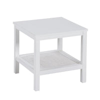 Jasmine Coffee Side Table Laptop Desk Bedside Sofa End Tables Mindi Wood - White living room Kings Warehouse 