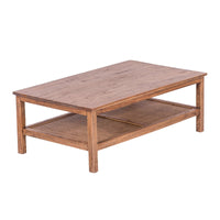 Jasmine Coffee Table 110cm Mindi Timber Wood Rattan Weave - Brown living room Kings Warehouse 