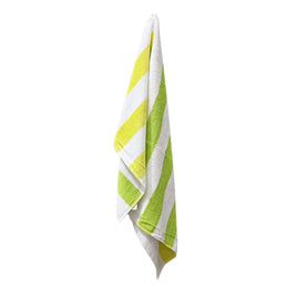 J.Elliot Home 400GSM Premium Cotton Reversible Striped Beach Towel 76 x 152 cm Lime Green Home & Garden Kings Warehouse 