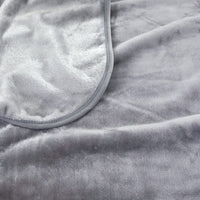 J.Elliot Home 450gsm Solid Faux Mink Blanket Graphite Home & Garden Kings Warehouse 