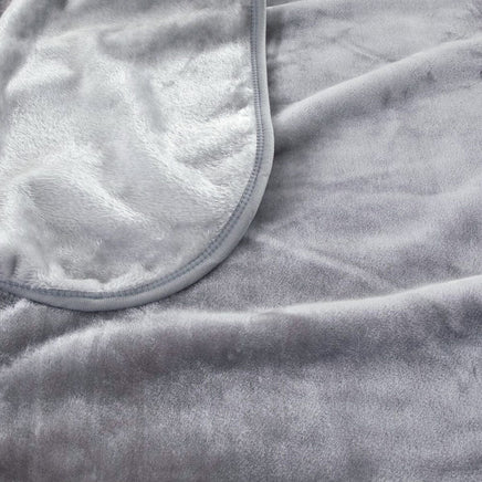 J.Elliot Home 450gsm Solid Faux Mink Blanket Graphite Home & Garden Kings Warehouse 