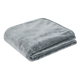J.Elliot Home 450gsm Solid Faux Mink Blanket Graphite Home & Garden Kings Warehouse 