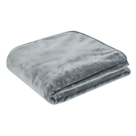 J.Elliot Home 450gsm Solid Faux Mink Blanket Graphite Home & Garden Kings Warehouse 