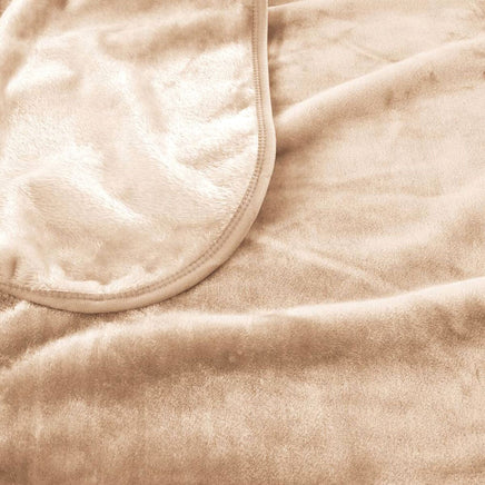 J.Elliot Home 450gsm Solid Faux Mink Blanket Natural Home & Garden Kings Warehouse 