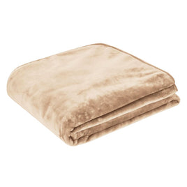 J.Elliot Home 450gsm Solid Faux Mink Blanket Natural Home & Garden Kings Warehouse 