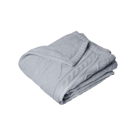 J.Elliot Home Alberta Knit Throw Rug Grey Home & Garden Kings Warehouse 