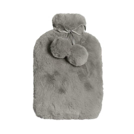 J.Elliot Home Amara Hot Water Bottle with Super Plush Faux Fur Cover Grey Appliances Kings Warehouse 