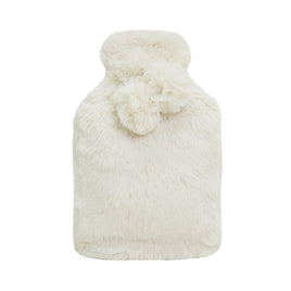J.Elliot Home Amara Hot Water Bottle with Super Plush Faux Fur Cover Ivory Appliances Kings Warehouse 