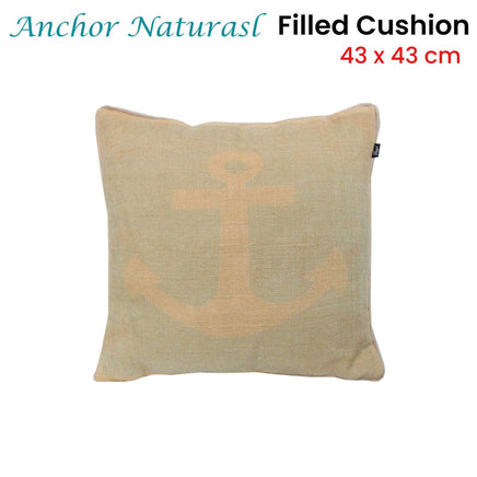 J.Elliot Home Anchor Natural Filled Cushion 43 x 43 cm Home & Garden Kings Warehouse 