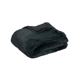 J.Elliot Home Arlo Faux Fur Throw Charcoal Home & Garden Kings Warehouse 
