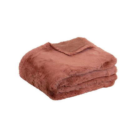 J.Elliot Home Arlo Faux Fur Throw Clay Pink Home & Garden Kings Warehouse 
